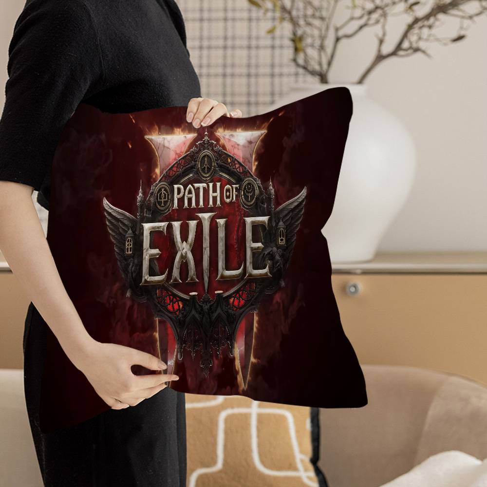 Path Of Exile Personalized Pillow Cover Kids Bedroom Wild Party Decor Pillowcase Kid Birthday Shower Gift