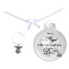 8cm Christmas Ball "I Have an Angel In Heaven "Pendants Memorial Pendant  Xmas Tree