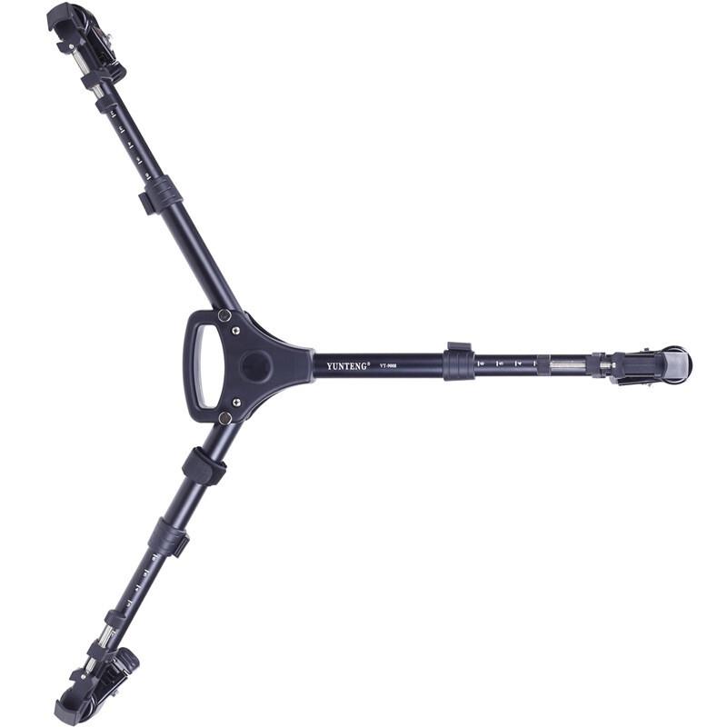 YUNTENG VT-9008 Professionelles Stativ mit Dolly-Rädern