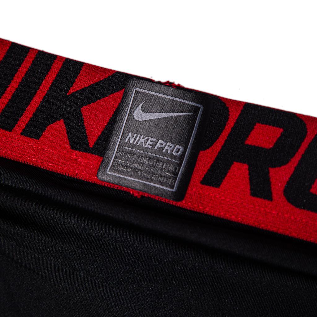 Nike Futuristic Comfortable Outdoor Elastic Logo Design Mid-Rise Knitted Sports Pants Men pants Black Red 703098-014