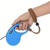 Polyester Dog Leash Adjustable Wrist Strap Retractable Anti-Fall Design Secure Control Accessory for Small Dogs