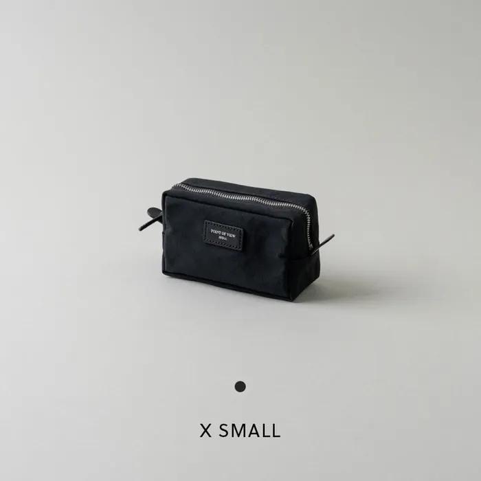 [POV atelier] Nylon Volume Pouch - Nero