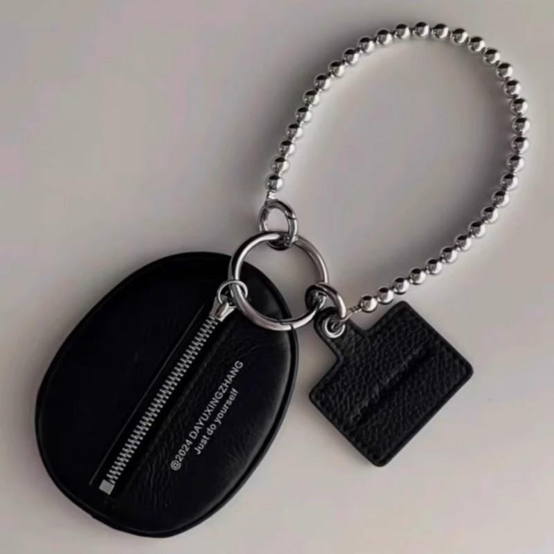 

2026 Xiaohongshu New Style Ins Key Men Women Bag Fashionable Accessory Pendant Change Purse чёрный