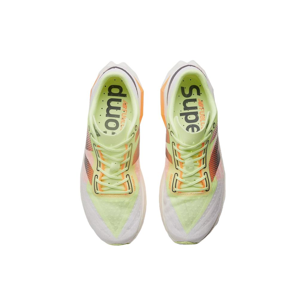 New New Balance FuelCell SuperComp Elite V4 White Bleached Lime Glo Hot Mango MRCELLA4