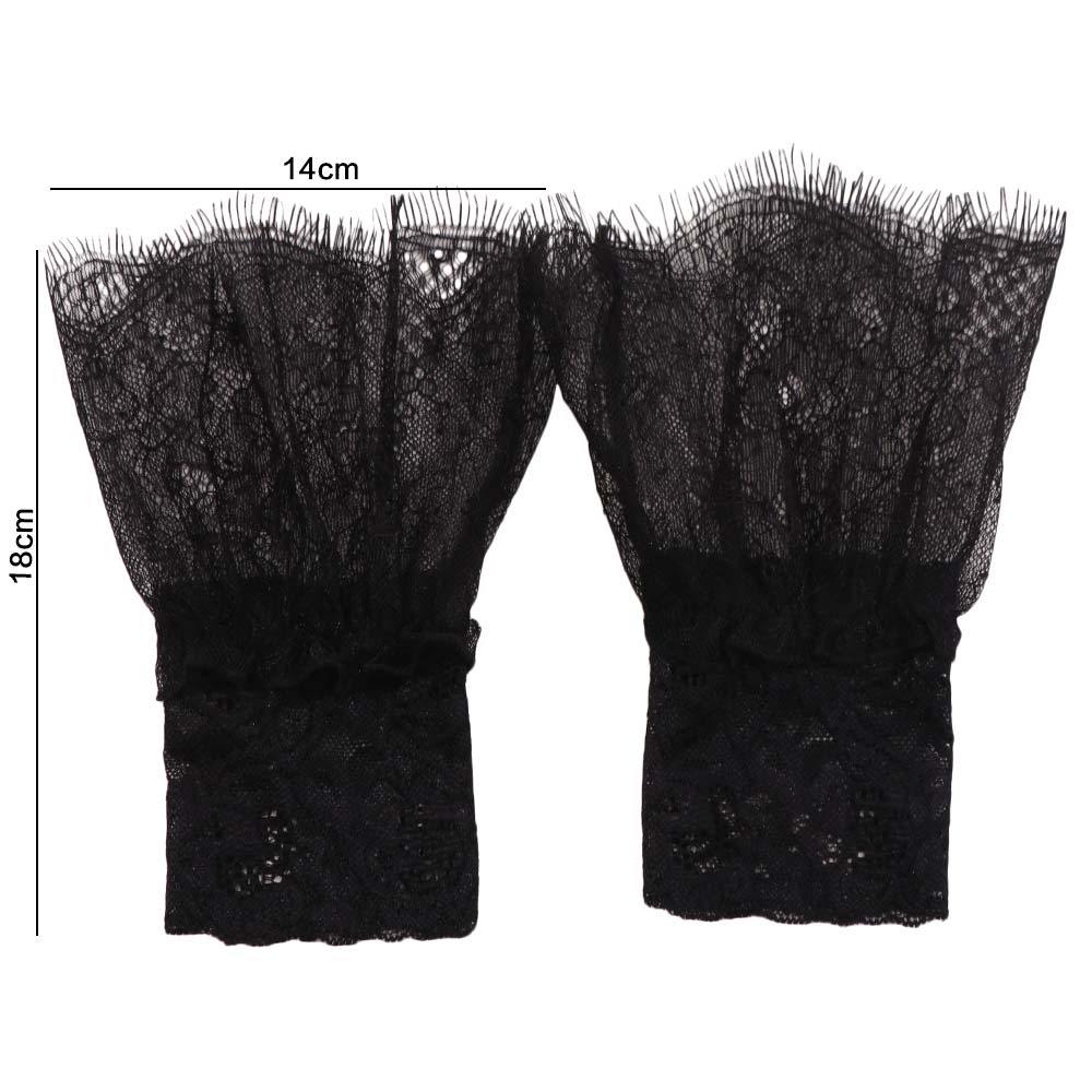 Pleated Design Pleated Fake Sleeves Adjustable Wrist Accessories Special Occasions