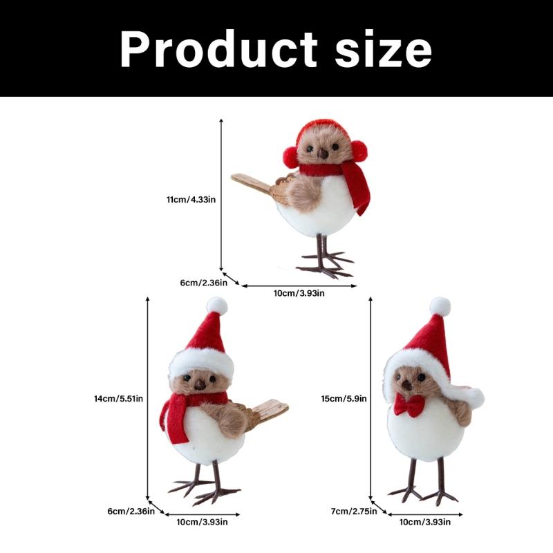 Durable Fabric Covered Foam Bird Hanging Decoration For Festival Indoors Outdoor Christmas Displays