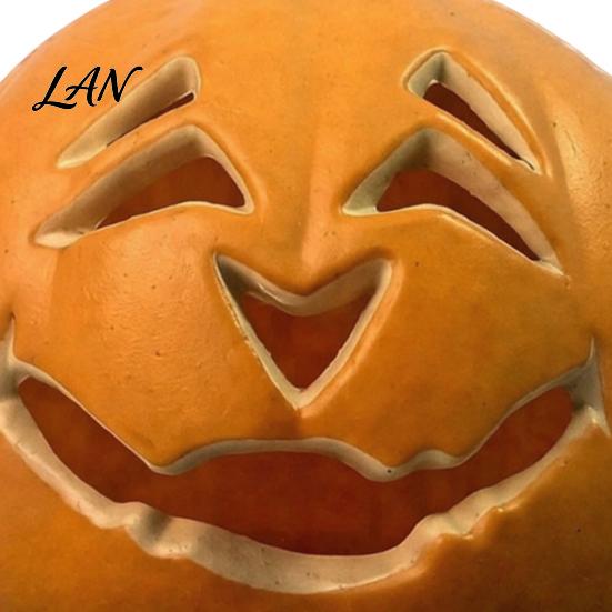 Simulated Pumpkin Light Halloween Creepy Light, Jack-O-Lantern Decoration, Scary Indoor Outdoor Hollow Lamp for Holiday Parties Smiling Night