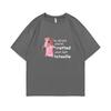 I'm Afraid You've Ratted Your Last Tatouille Graphic T-shirt Funny Pink Rat Print T Shirts Man Woman Fashion Oversized Tshirt