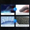 1Pair Gaming Finger Sleeves Anti-Slip Touchscreen Sweat-Resistant Ultra-Thin Carbon Fiber Finger Cover (24 Needles)