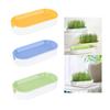 Seed Sprouter Tray with Drain Holes Wheatgrass Grower Hydroponic Cat Grass Tray Cat Grass Sprouter Tray for Microgreens Garden