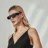 New retro small frame sunglasses for women's high-end fashion street sunglasses, European and American wide-leg sunglasses for women