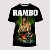 Rambo First Blood Movie 3D Print T-Shirts Men Women Casual Streetwear Oversized Short Sleeve T Shirt Male Tees Tops Man Clothing