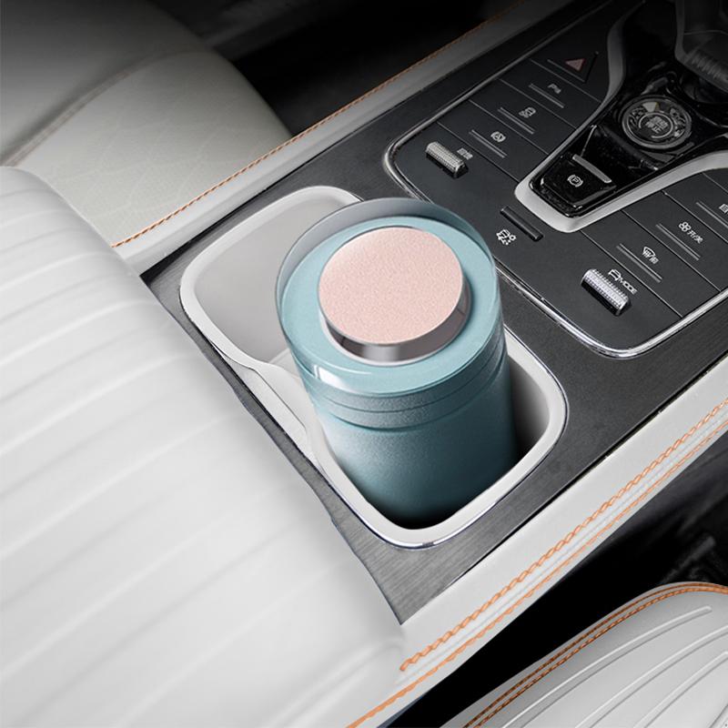 For BYD Atto3 Yuan Plus 2024 Central Control Cup Holder Storage Box Silicone Pad Car Interior Modification Part