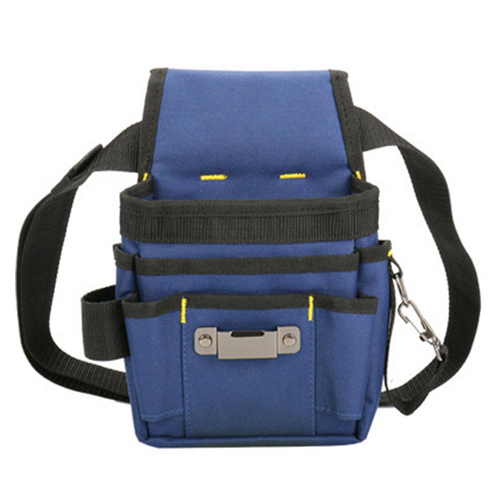 Electrician Tool Waist Organizer Waist Tool Pouch Belt Electrician Tool Bag Multi-Pocket Canvas Tool Belt Multifunctional Heavy