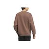 Adidas Mall Logo Sweat Series Loose Fit Sports Crew Neck Pullover Long Sleeve Sweatshirt Men Sweatshirt Brown JM3411