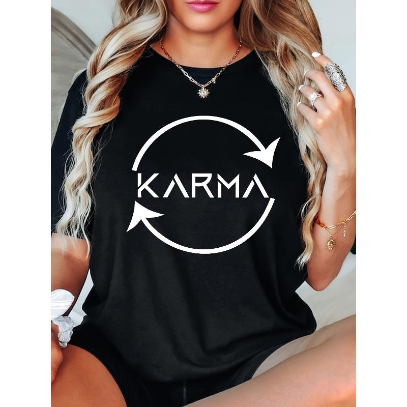 

Karma Tee, Motherhood Tee, Daughter S Mom Tee, Witty Tee, Karma Meaning Tee, Gift for Mother S Day, Mama Tee, Mindfulness Tee M чорний