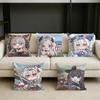 Lovely ChibiS of AAzur LLane Game Square Sofa Pillow Cover Solid Color Living Room Home Decor Cushion Case