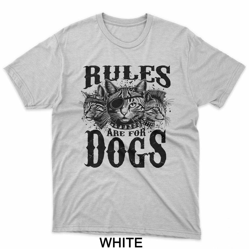 Funny Cat Lover Rules are Made for Dogs Pet Owner Vintage T-Shirt