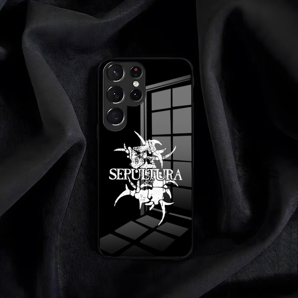 Sepultura Band Phone Case For Samsung S26 S25 Edge S24 S23 S22 S21 S20 Ultra Plus FE Glass Cover