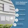 ABS Material Louvered Vent Cover Dustproof Mesh Exhaust Vent Cover  Outside Exhaust