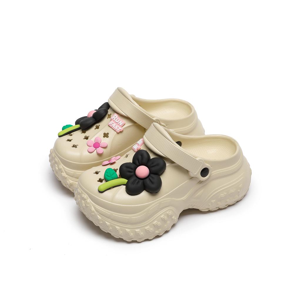 Mode Damen Hausschuhe Hohe Plattform Garten Mode Clogs Schuhe Damen Hausschuhe Dicke Sohle EVA Sandalen Sommer Mädchen Hausschuhe