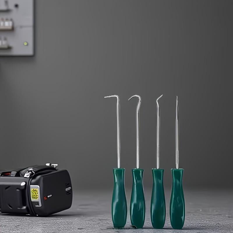4 pieces of professional oil seal removal tools, mini seal hook set, special shape sealer, automotive sealant extractor, engine repair tools