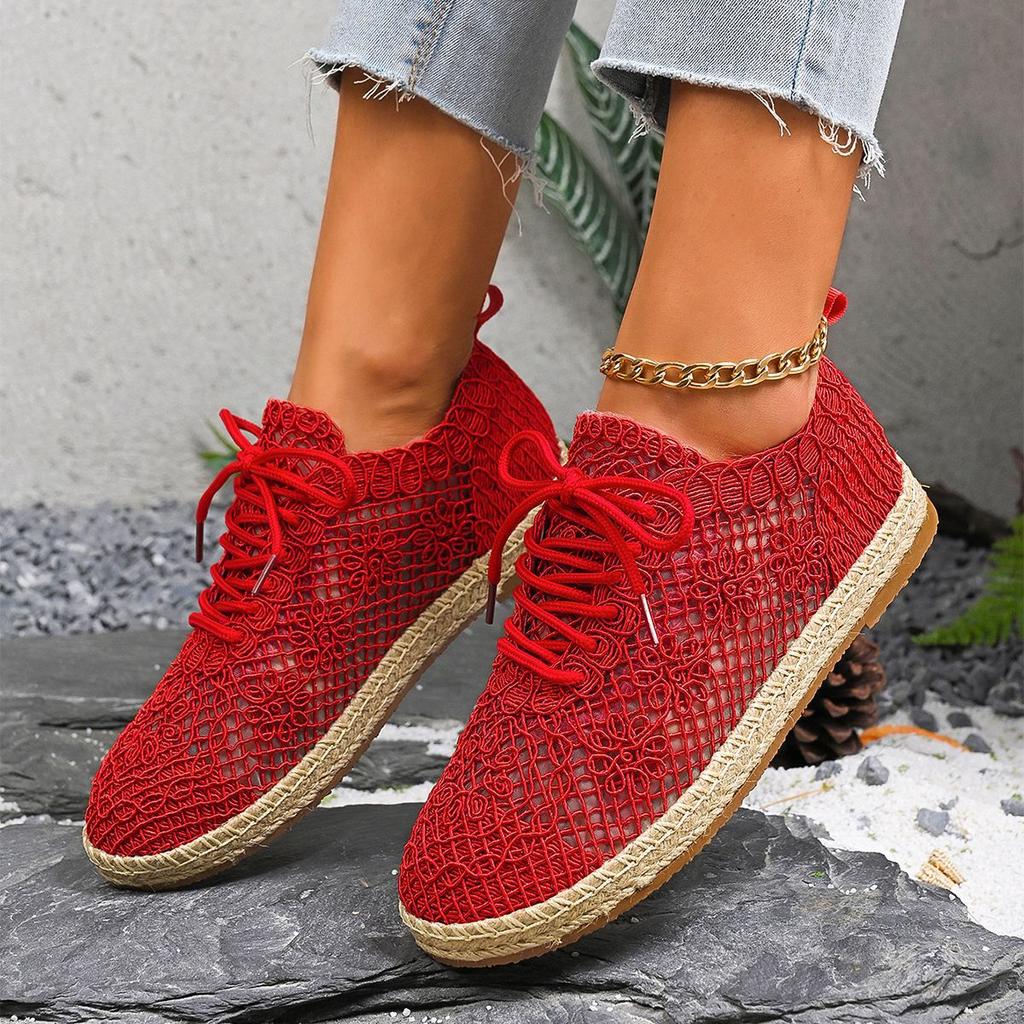 Fashion Women's Sneakers Fashion 2025 New Breathable Woman Shoes Comfortable Casual Sneaker Lace Up Outwear Zapatillas De Mujer Size 43