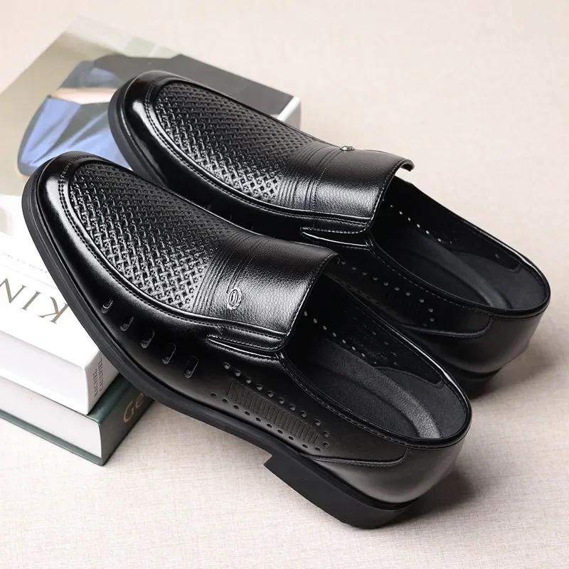 Grote Maat 37-47 Zomer Hol Platform Instappers Heren Loafers Designer Nieuwe Mode Casual Zakelijke Leren Schoenen voor Heren