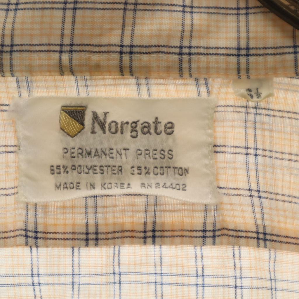 70s 80s Vintage Check Pattern Short Sleeve Box Silhouette Shirt 161/2 Men's Used