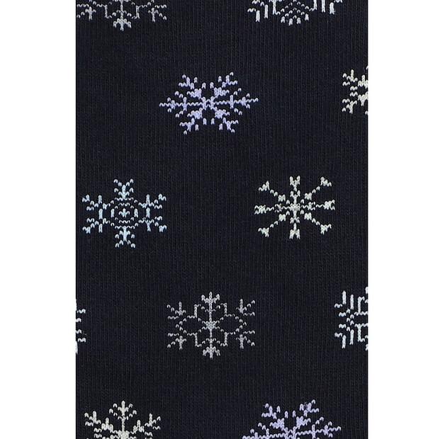 Lancerto Long Holiday Socks with Snowflakes