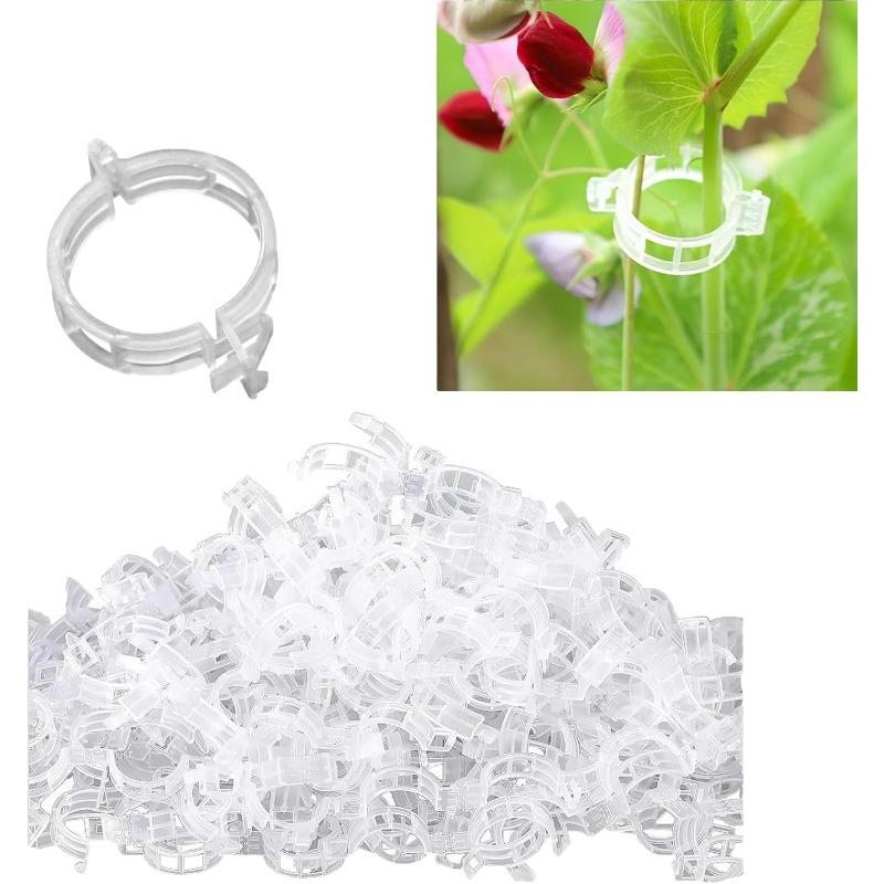 

100/200/300 шт. Клипсы для поддержки растений, многоразовые клипсы для подвязки растений, клипсы для томатной шпалеры для вьющихся овощей, растущих прямо и здоровее white,50pcs