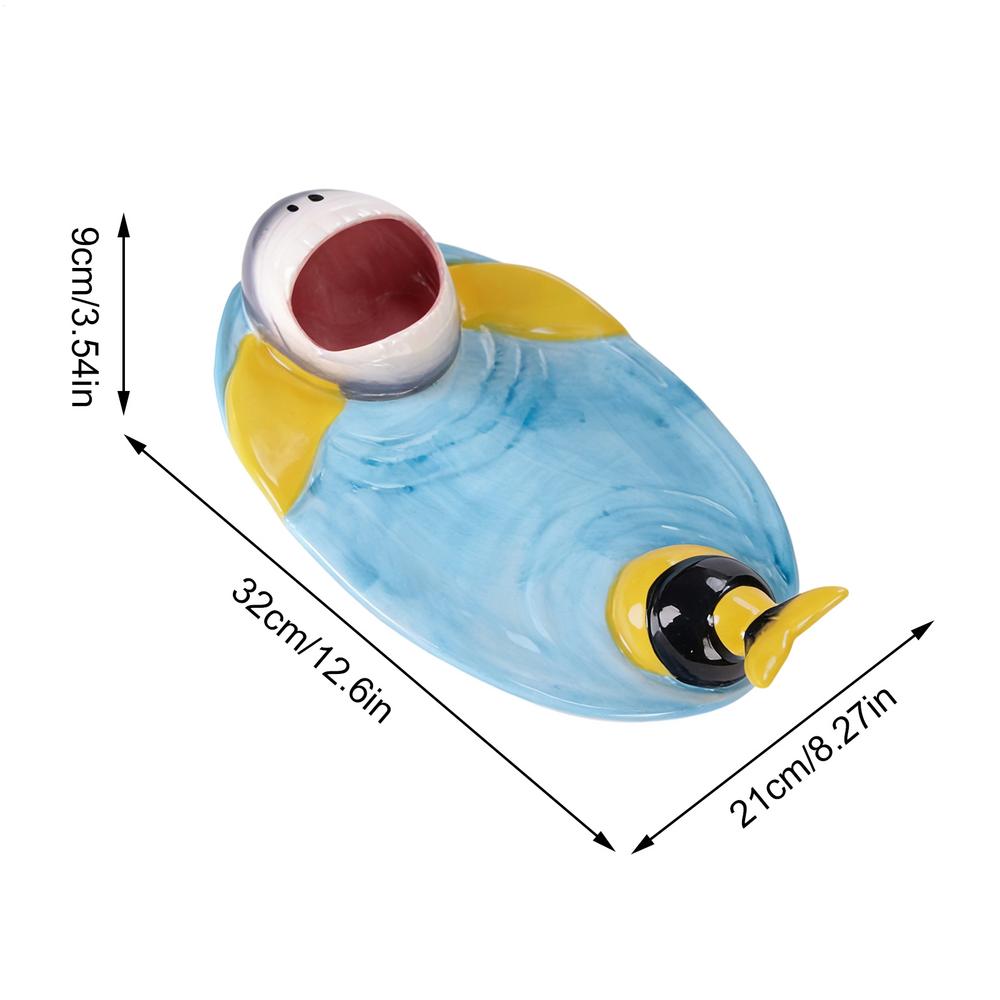 Shark Sushi Plate Shark Ceramic Japanese Influencer Plate Cake Serving Plate Dumpling Plate Serving Platter Food Snack Tray