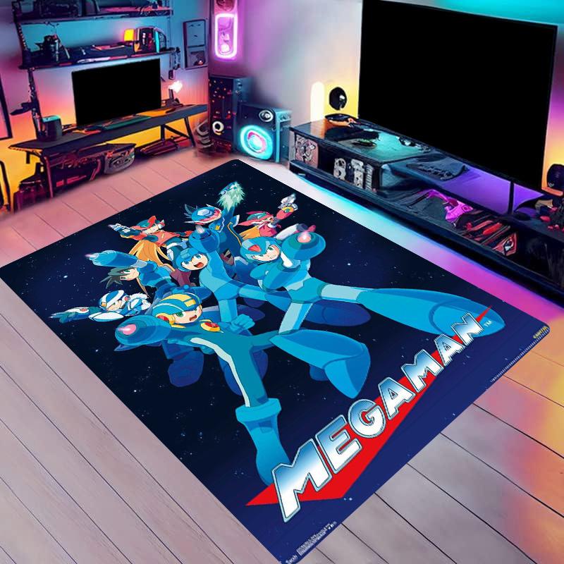 Robot Game Carpet M-Megaman European and American Series Living Room Square Rugs Tent Mats Carpets for Living Room