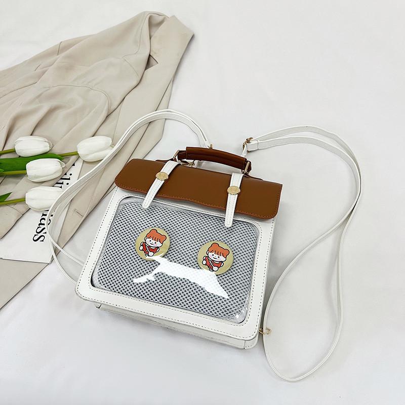 Trendy 2024 Summer New Vintage Minimalist Stylish Backpack For Women With Pu Material
