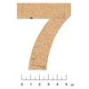 Adhesive MDF Wood Number 7.5cm Number 7