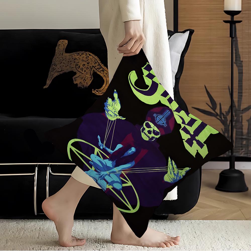 

G-Ghost Band Pillowcase toon Gift Cushion Cover Bedroom Home Sofa Chair Seat Decor pillow case 16x16Inch