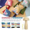 Thread Needle Holder Socks Patching Tool Darning Mushroom Wooden Darning Tool Sewing Accesaries