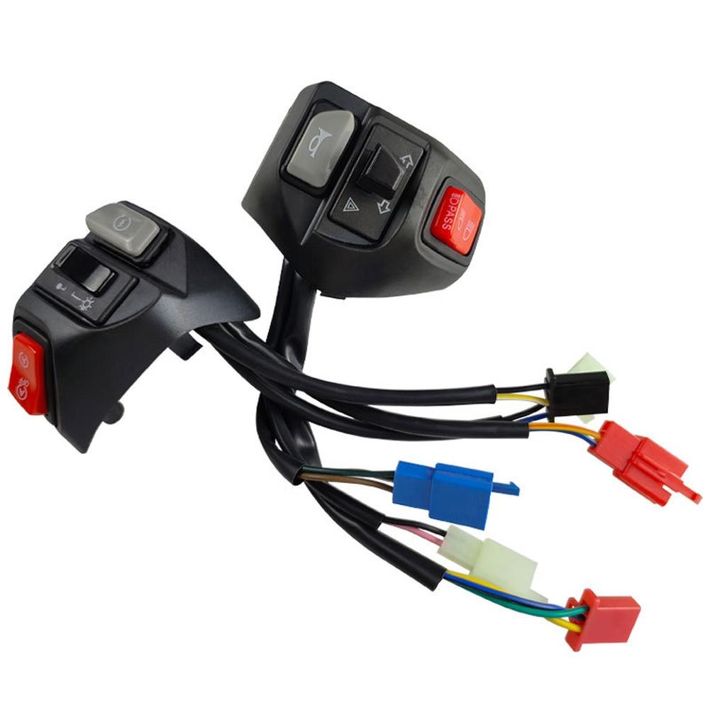 Handlebar Combination Switch with Flameout and Pass Power Control for AEROX155 Motorcycle Lightweight ABS Plastic Construction