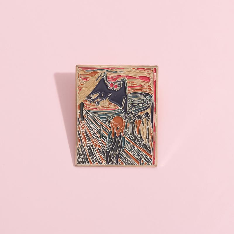 Fashionable 2023 New Cartoon Character Metal Enamel Pin Brooch For Creative Expression Self