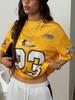 Unisex Streetwear Sport Blockcore Nummer Bedrucktes Mesh-Trikot-T-Shirt, Paar Gleicher Stil Y2k