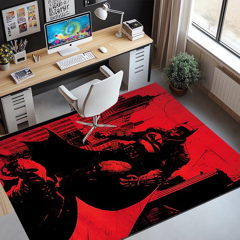 Superheroes Pattern Rug, Indoor/Outdoor Mat, for Picnic, Gameroom, Bedroom, Office, Living Room, Home Decor Carpet, Birthday Gift