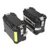 Motorcycle Side Box Aluminum Alloy 28L Hard Side Saddlebag Box with   Lock and Handle Replacement For