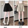 Women's Summer Ice Silk Wide-Leg Skort: Casual, Lightweight, Plus Size 5-Point Length