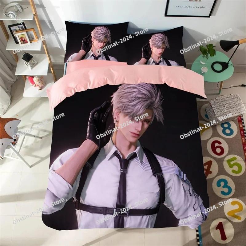 Anime Love And Deepspace Bedding Sets Sylus Cosplay Duvet Cover Bed Set Quilt Cover Pillowcase Boys Adult Home Textile
