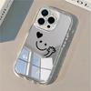 Emoji Cute Luxury Mirror Acrylic Phone Case For iPhone 16 17 Pro Max 11 12 13 14 15 Pro XS X XR 7 8 Plus Shockproof Bumper Cover