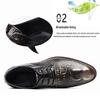 2025 Men's Crocodile Pattern Leather Shoes - Business Korean British Style, Formal Fashion for Youth & Weddings