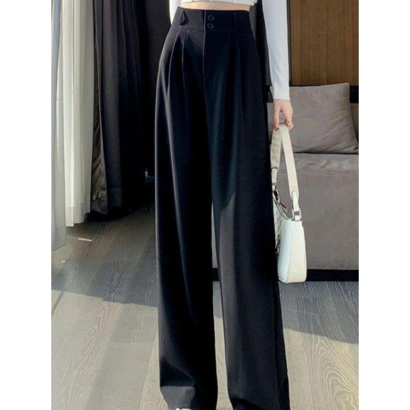 High Waisted Slim Loose Casual Pants High Waist Slim Looking Loose Casual Pants