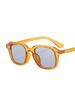 Classic Retro Rivet Small Rectangle Sunglasses Punk Vintage Designer Fashion Square Glasses Frame Shades For Men Women