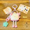 Cartoon Dog Cute Toast Resin Keychain Ideal For Car Keys And Unique Ideas Gift