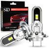 2 buc 20000Lm Becuri LED Far H7 1:1 Lampă LED H4 H11 H8 Mini Canbus 9005 HB3 9006 HB4 Far Auto Fără Ventilator Lumină Lampă Ceață Auto 6000K Alb